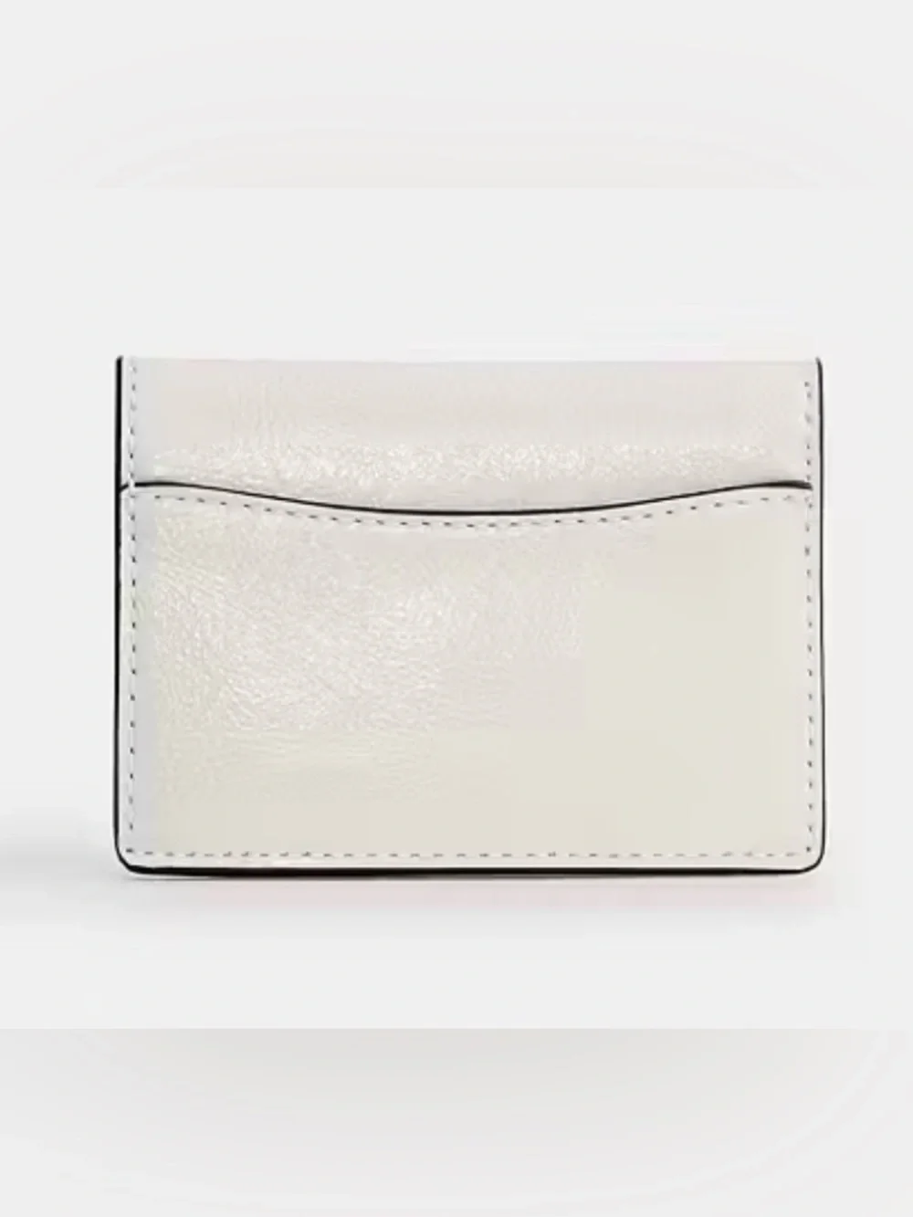 Coach Glazed Leather Card Wallet with Red Cherry Charm NWT Designer Whimsical